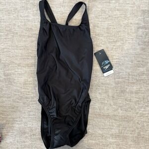 black speedo one piece swimsuit size 10/36‎